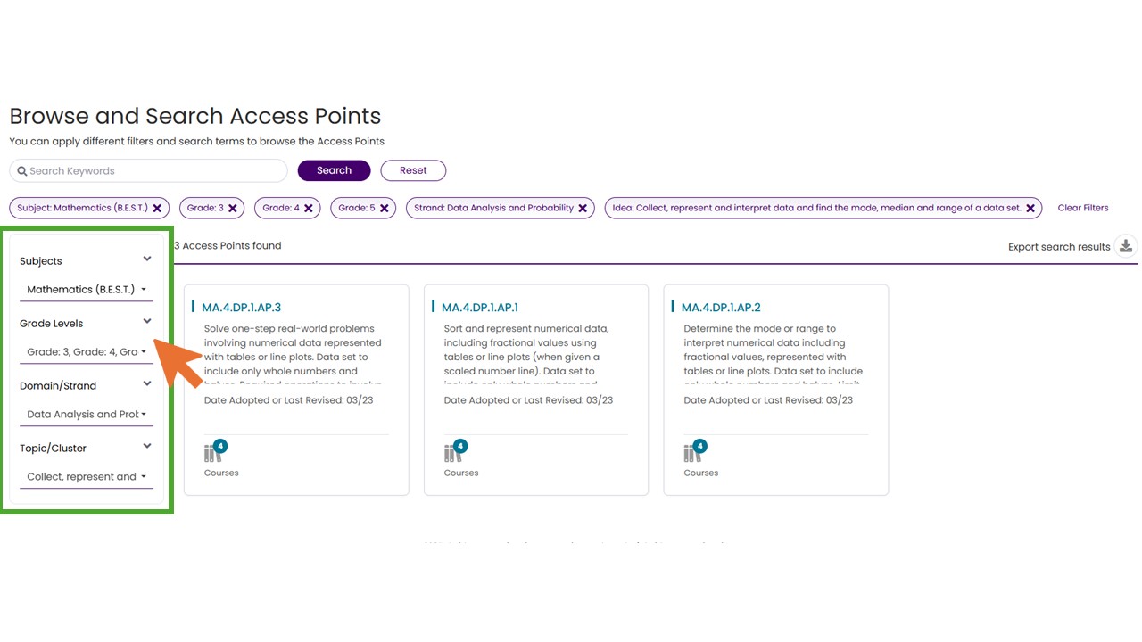 Browse and Search Access Points - dropdowns.jpg